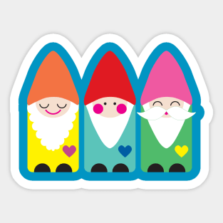 The BFF Garden Gnomes I Sticker